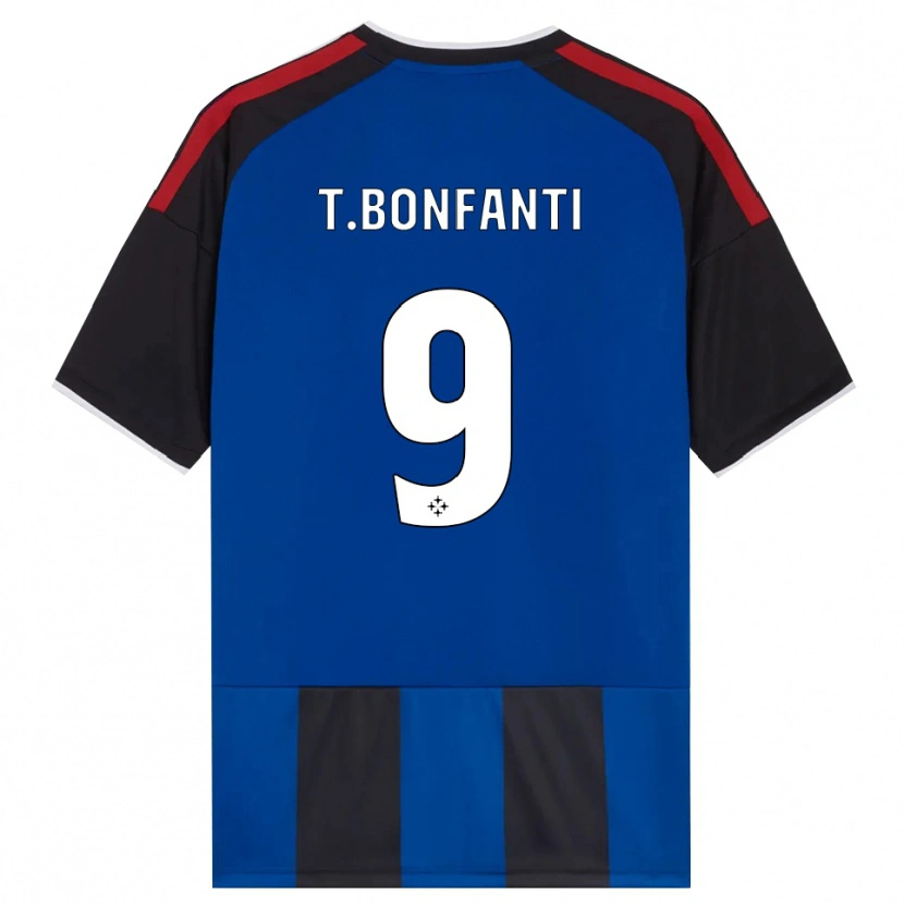 Danxen Women Thomas Bonfanti #9 Black Red White Blue Home Jersey 2026/27 T-Shirt