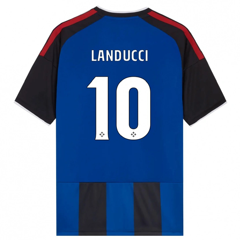 Danxen Women Umberto Landucci #10 Black Red White Blue Home Jersey 2026/27 T-Shirt