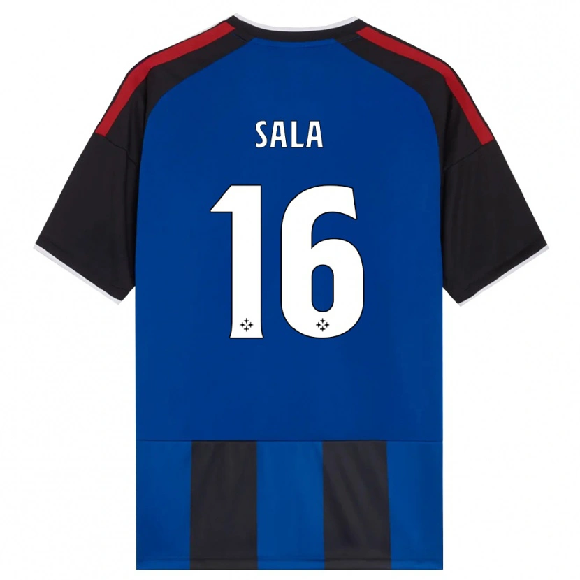 Danxen Women Mattia Sala #16 Black Red White Blue Home Jersey 2026/27 T-Shirt