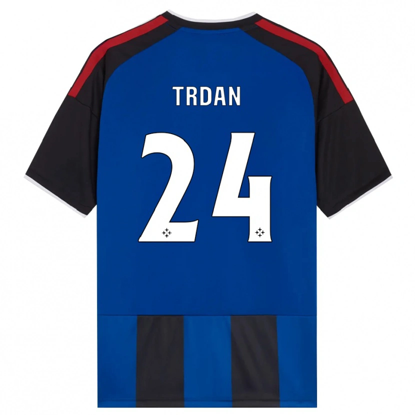 Danxen Women Miha Trdan #24 Black Red White Blue Home Jersey 2026/27 T-Shirt