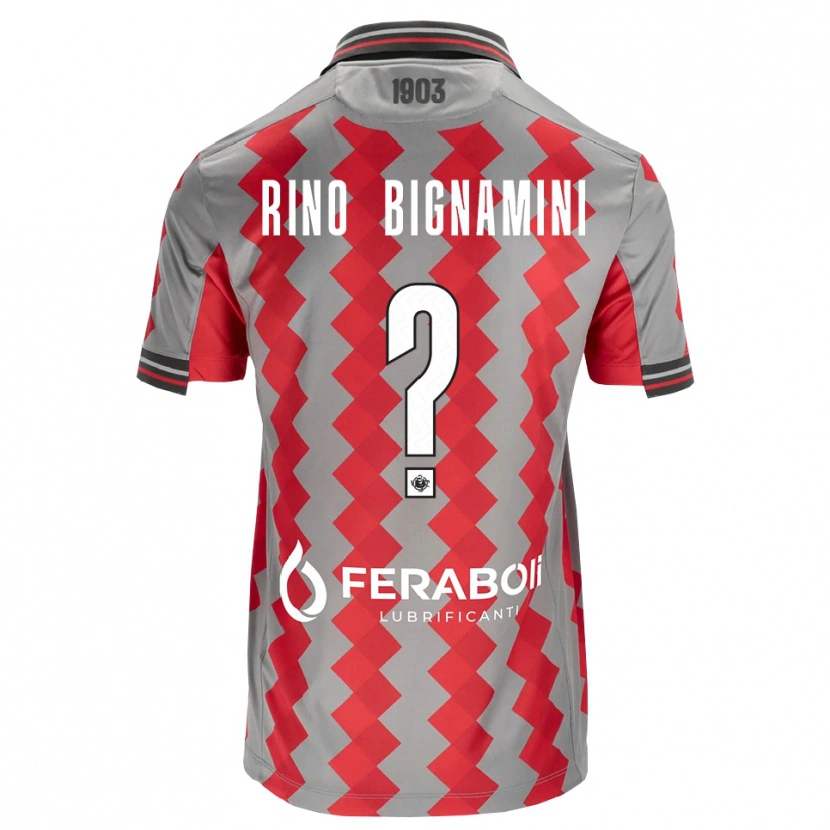Danxen Women Filippo Rino Bignamini #0 Grey Red White Home Jersey 2026/27 T-Shirt