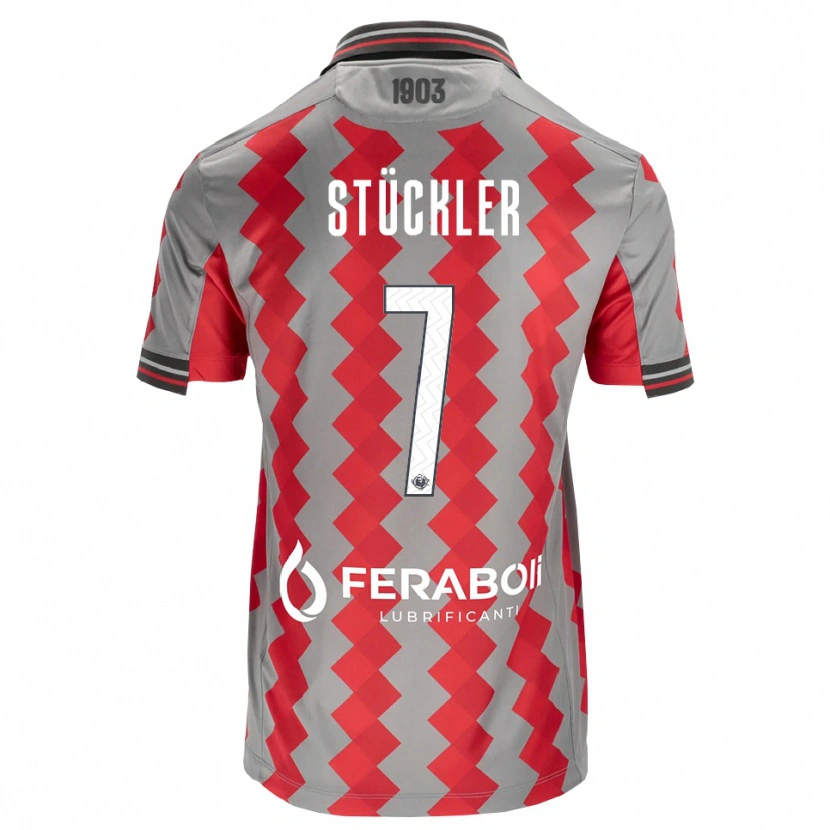 Danxen Women David Stückler #7 Grey Red White Home Jersey 2026/27 T-Shirt
