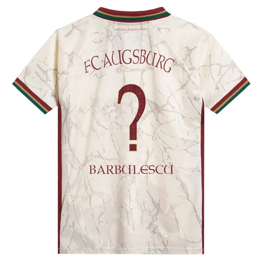 Danxen Women Luca Bărbulescu #0 Green Rice White Burgundy Home Jersey 2026/27 T-Shirt
