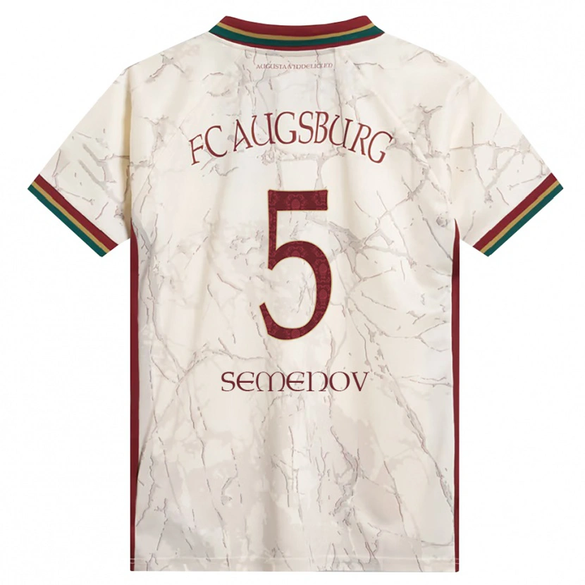 Danxen Women Konstantyn Semenov #5 Green Rice White Burgundy Home Jersey 2026/27 T-Shirt