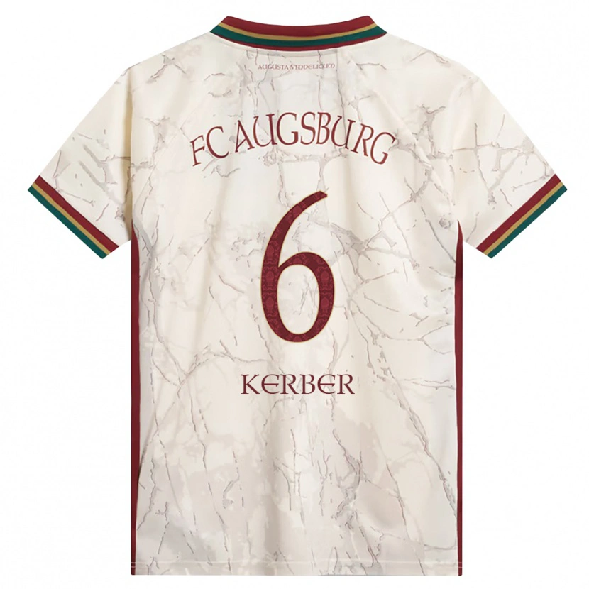 Danxen Women Luca Kerber #6 Green Rice White Burgundy Home Jersey 2026/27 T-Shirt