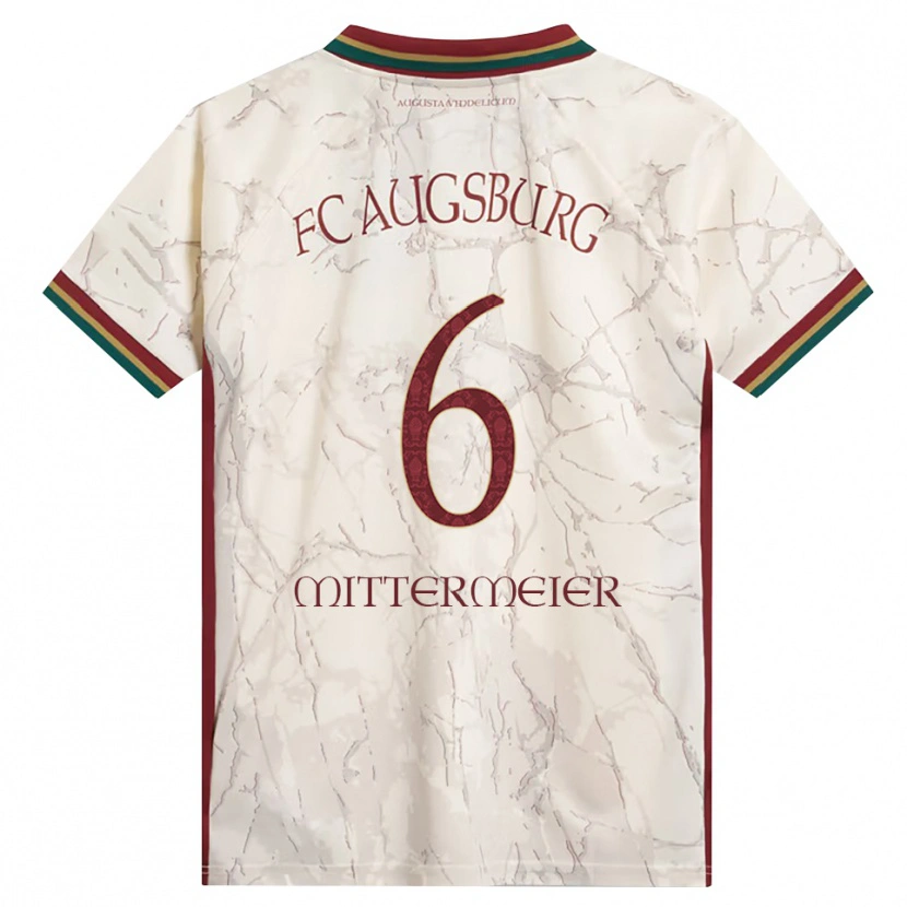 Danxen Women Stefanie Mittermeier #6 Green Rice White Burgundy Home Jersey 2026/27 T-Shirt