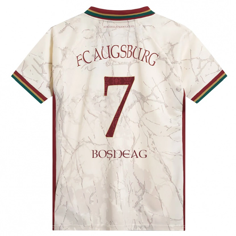 Danxen Women Ioan Boșneag #7 Green Rice White Burgundy Home Jersey 2026/27 T-Shirt