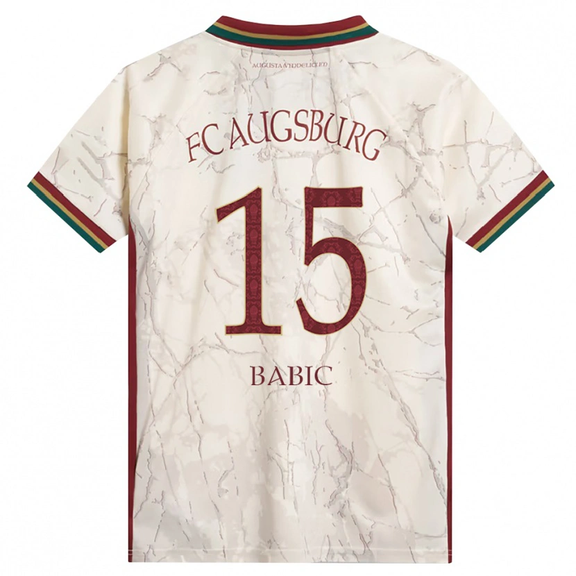 Danxen Women David Babic #15 Green Rice White Burgundy Home Jersey 2026/27 T-Shirt