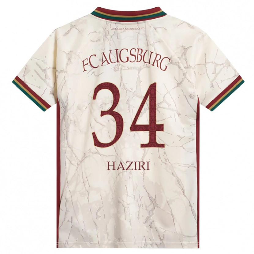 Danxen Women Edi Haziri #34 Green Rice White Burgundy Home Jersey 2026/27 T-Shirt