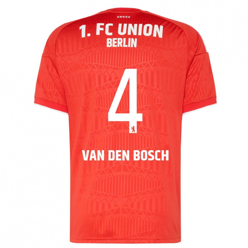 Danxen Women Zeno Van Den Bosch #4 Red White Home Jersey 2026/27 T-Shirt