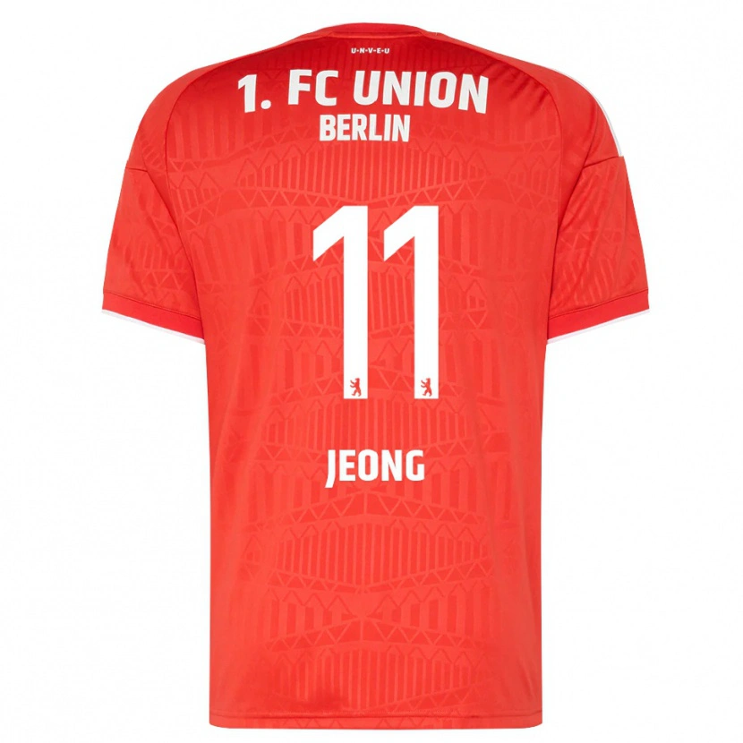 Danxen Women Woo-Yeong Jeong #11 Red White Home Jersey 2026/27 T-Shirt