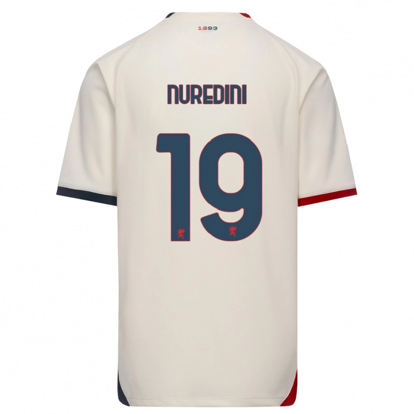 Danxen Women Joi Nuredini #19 Off-White Red Away Jersey 2026/27 T-Shirt