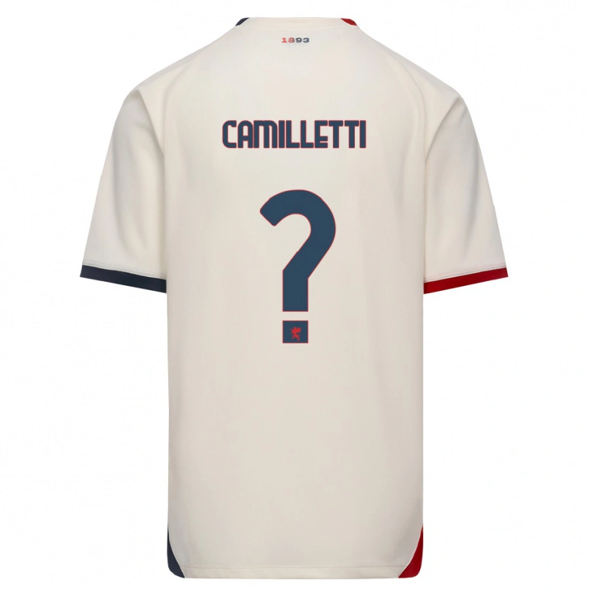 Danxen Women Giovanni Camilletti #0 Off-White Red Away Jersey 2026/27 T-Shirt