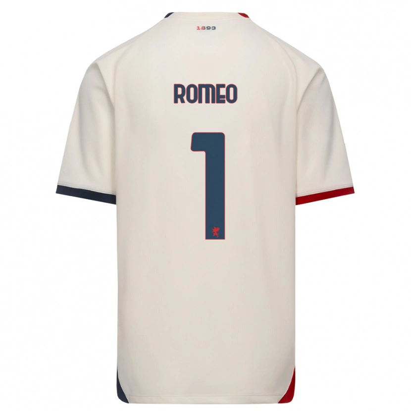 Danxen Women Emanuele Romeo #1 Off-White Red Away Jersey 2026/27 T-Shirt