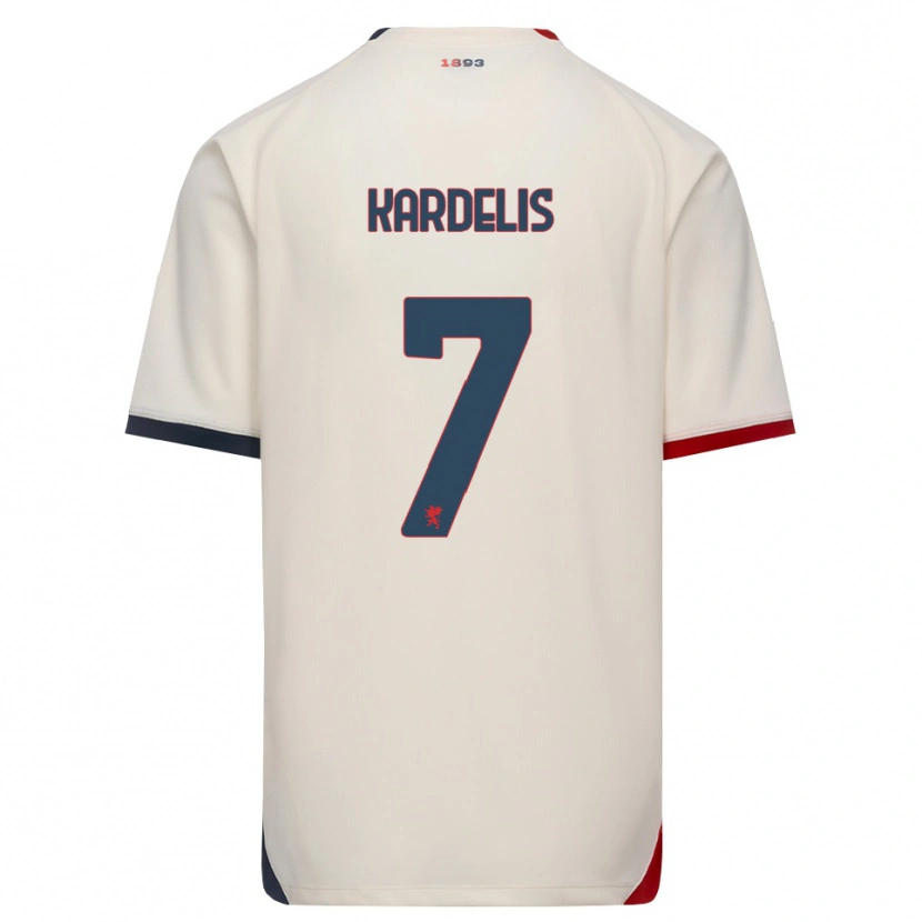 Danxen Women Rojus Kardelis #7 Off-White Red Away Jersey 2026/27 T-Shirt