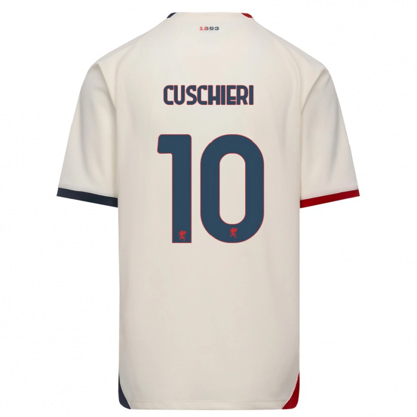 Danxen Women Rachel Cuschieri #10 Off-White Red Away Jersey 2026/27 T-Shirt