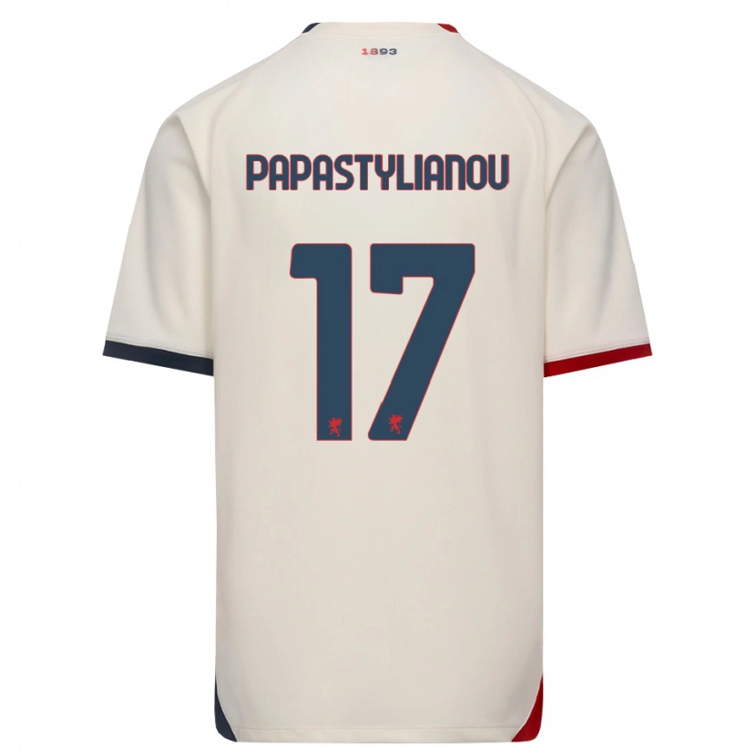 Danxen Women Lysandros Andreas Papastylianou #17 Off-White Red Away Jersey 2026/27 T-Shirt