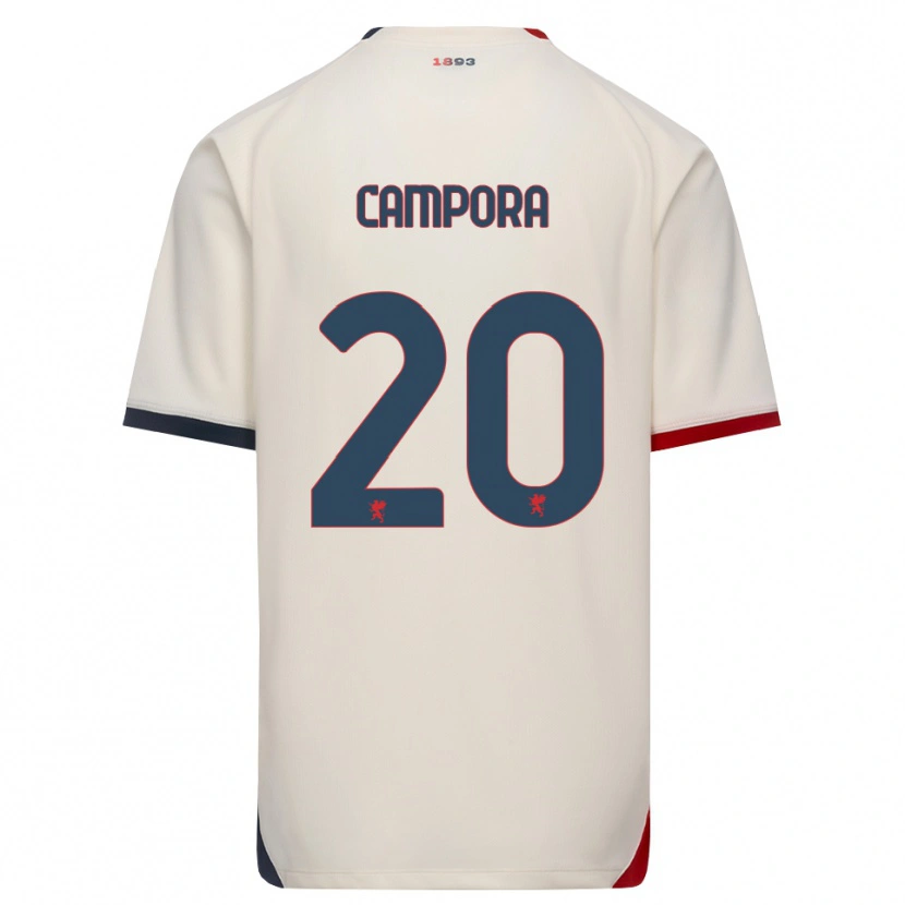 Danxen Women Alice Campora #20 Off-White Red Away Jersey 2026/27 T-Shirt