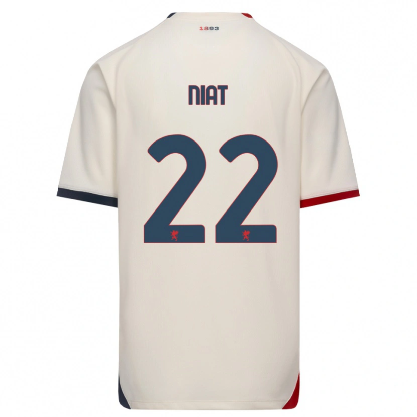 Danxen Women Yahvan Niat #22 Off-White Red Away Jersey 2026/27 T-Shirt