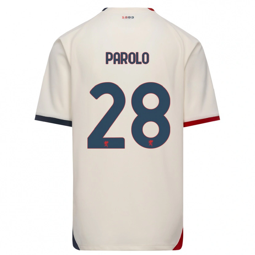 Danxen Women Lucrezia Parolo #28 Off-White Red Away Jersey 2026/27 T-Shirt
