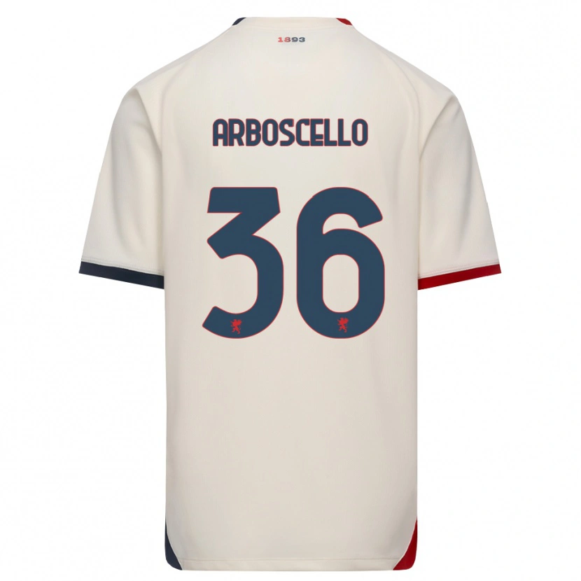 Danxen Women Riccardo Arboscello #36 Off-White Red Away Jersey 2026/27 T-Shirt