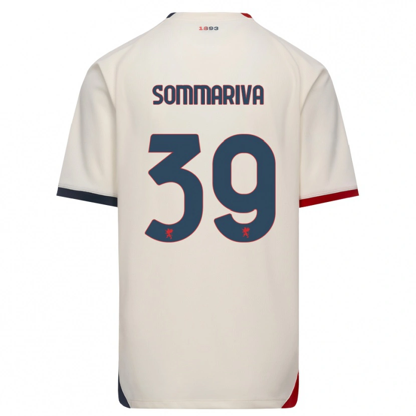Danxen Women Daniele Sommariva #39 Off-White Red Away Jersey 2026/27 T-Shirt
