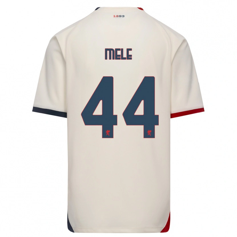 Danxen Women Chiara Mele #44 Off-White Red Away Jersey 2026/27 T-Shirt