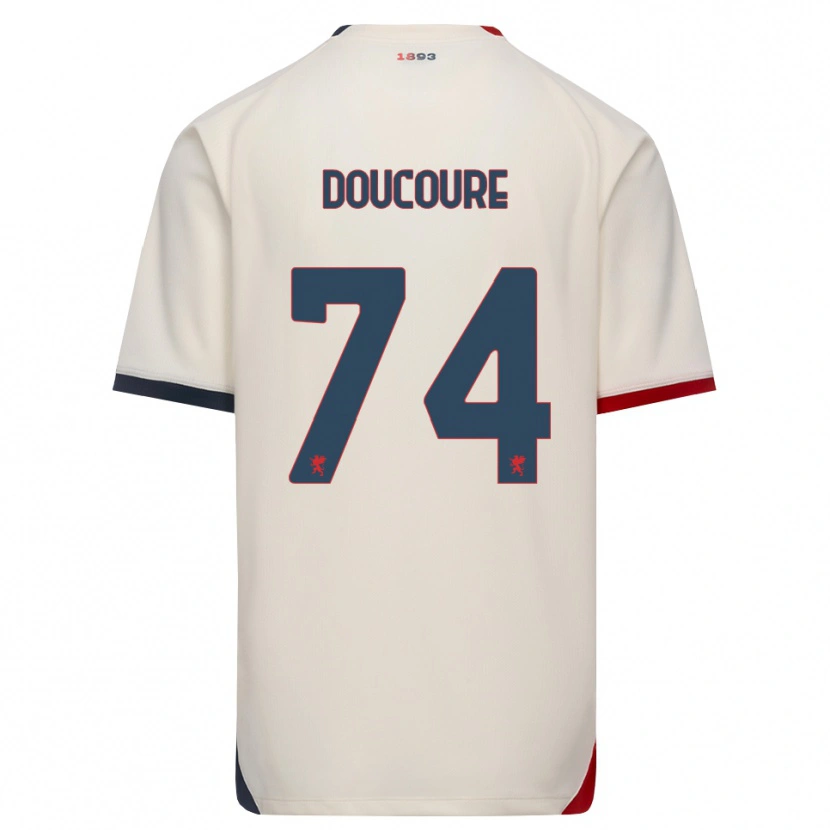 Danxen Women Mamedi Doucouré #74 Off-White Red Away Jersey 2026/27 T-Shirt