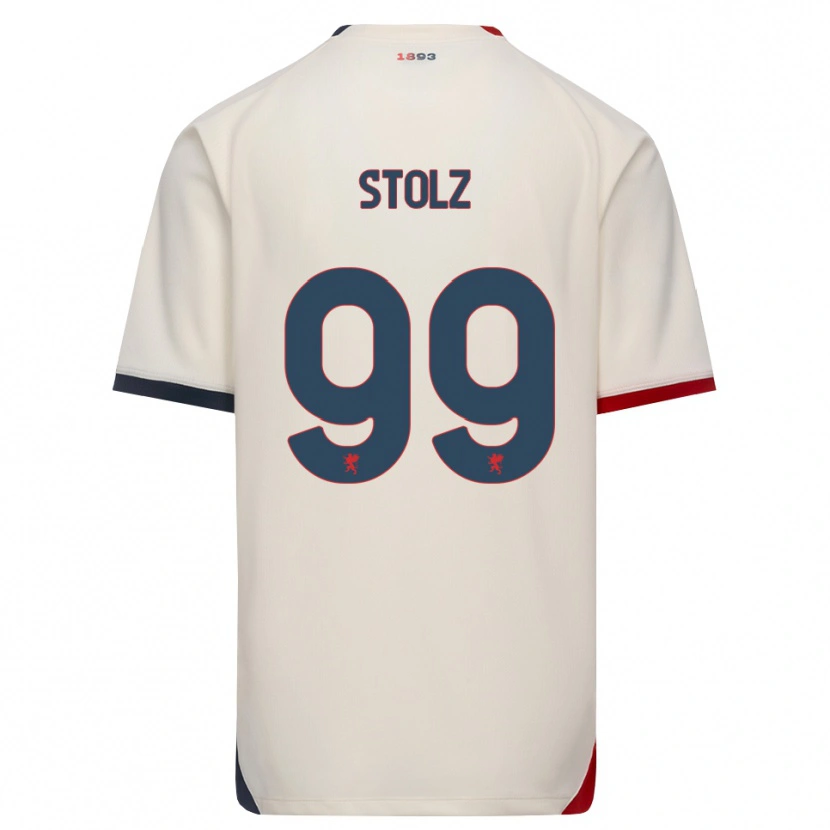 Danxen Women Franz Stolz #99 Off-White Red Away Jersey 2026/27 T-Shirt
