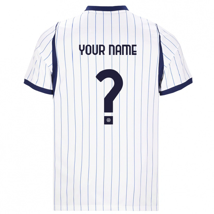 Danxen Women Your Name #0 White Navy Blue Away Jersey 2026/27 T-Shirt