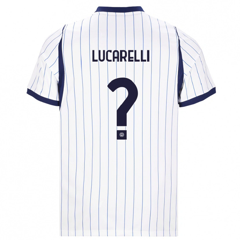 Danxen Women Diego Lucarelli #0 White Navy Blue Away Jersey 2026/27 T-Shirt