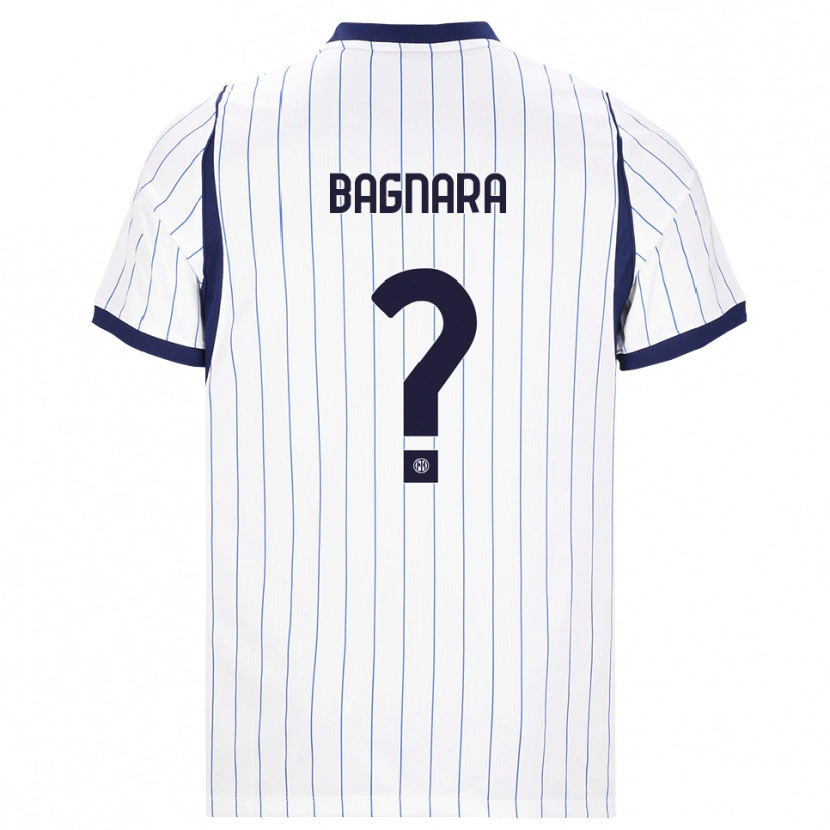 Danxen Women Ettore Bagnara #0 White Navy Blue Away Jersey 2026/27 T-Shirt