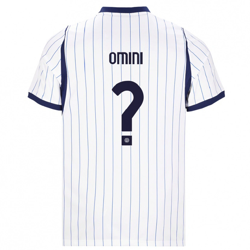 Danxen Women Pietro Omini #0 White Navy Blue Away Jersey 2026/27 T-Shirt