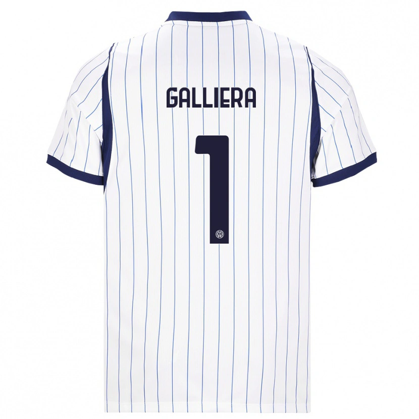 Danxen Women Carlo Galliera #1 White Navy Blue Away Jersey 2026/27 T-Shirt