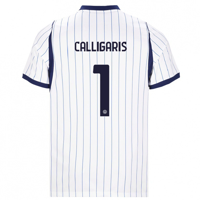 Danxen Women Alessandro Calligaris #1 White Navy Blue Away Jersey 2026/27 T-Shirt