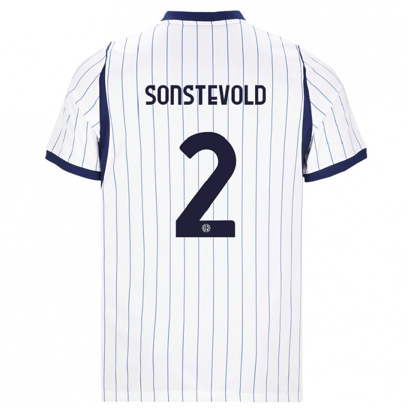 Danxen Women Anja Sonstevold #2 White Navy Blue Away Jersey 2026/27 T-Shirt