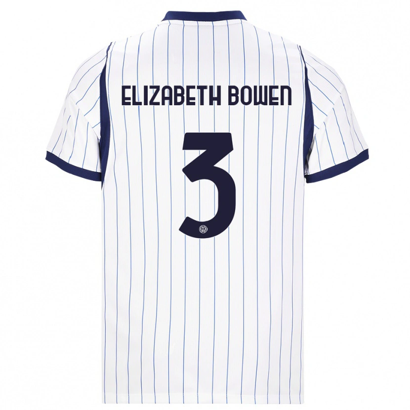 Danxen Women Kate Elizabeth Bowen #3 White Navy Blue Away Jersey 2026/27 T-Shirt