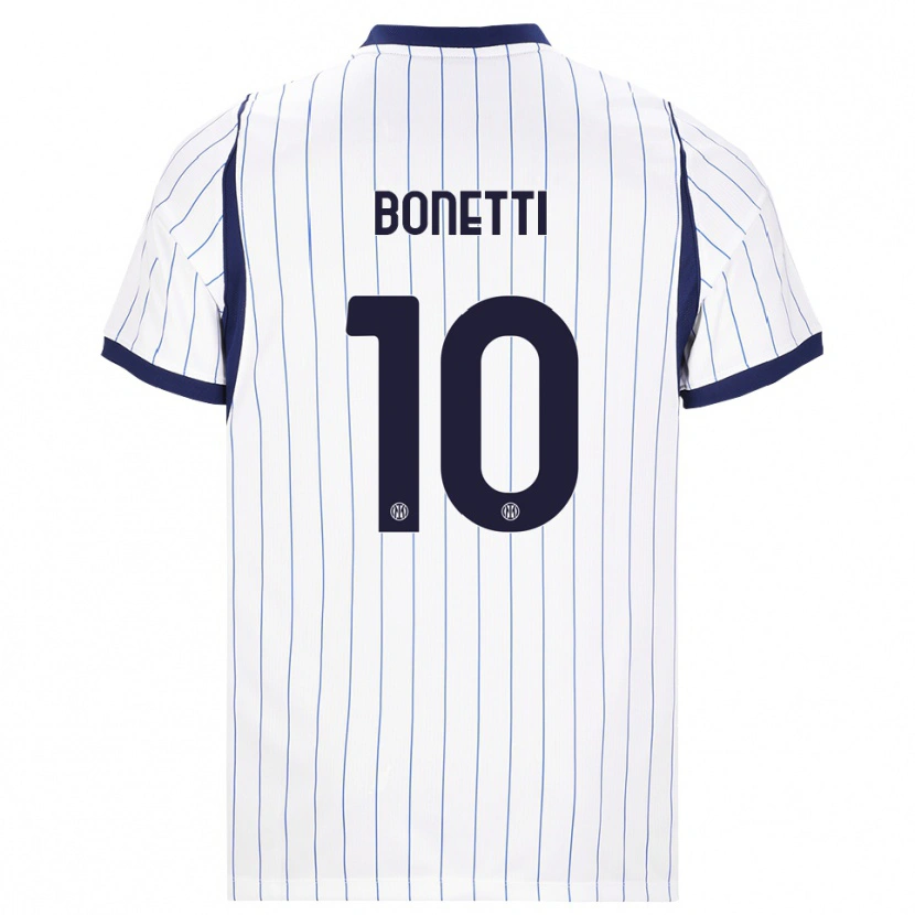 Danxen Women Tatiana Bonetti #10 White Navy Blue Away Jersey 2026/27 T-Shirt