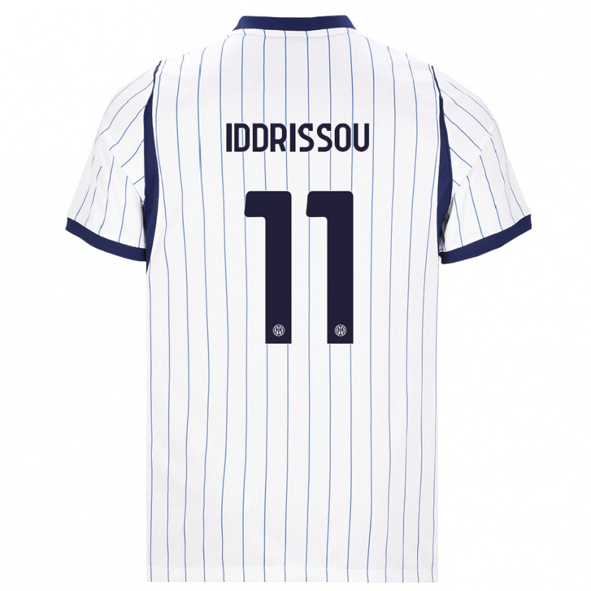 Danxen Women Jamal Iddrissou #11 White Navy Blue Away Jersey 2026/27 T-Shirt