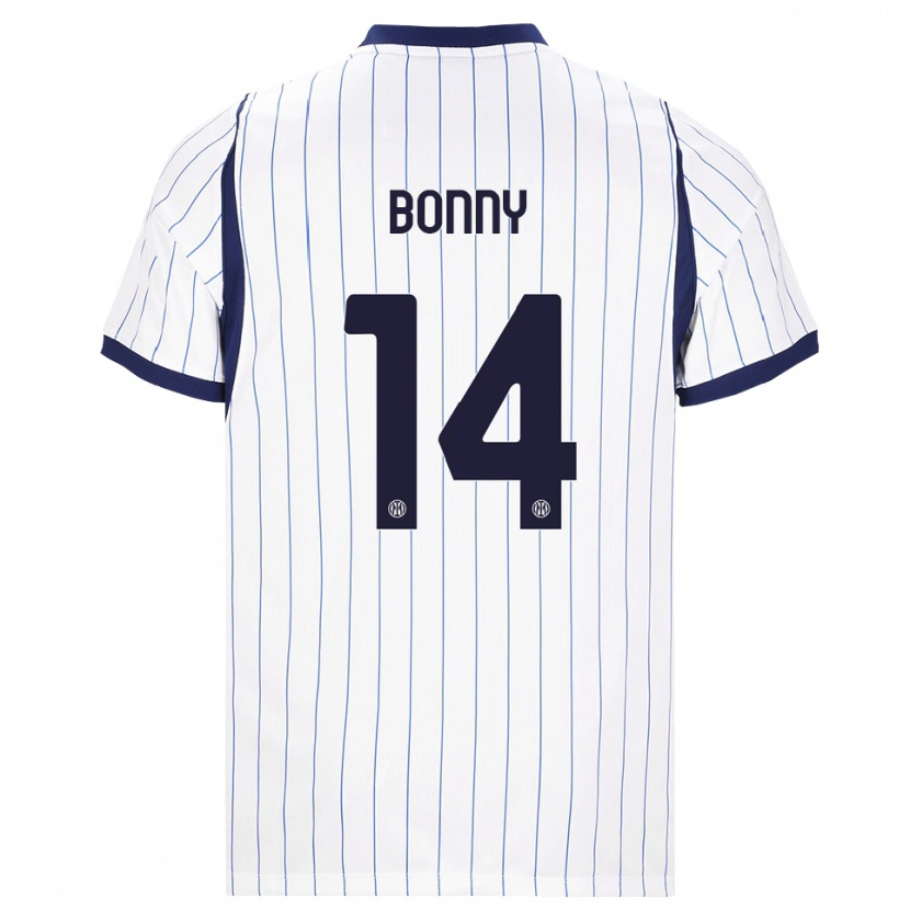 Danxen Women Ange-Yoan Bonny #14 White Navy Blue Away Jersey 2026/27 T-Shirt