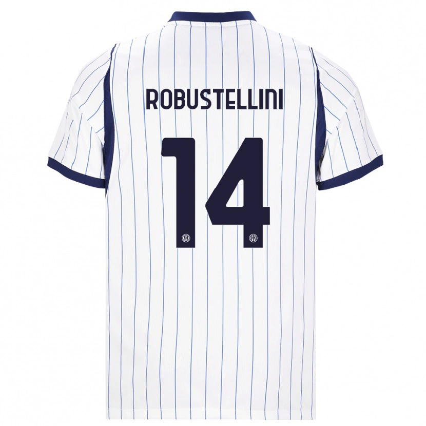 Danxen Women Chiara Robustellini #14 White Navy Blue Away Jersey 2026/27 T-Shirt