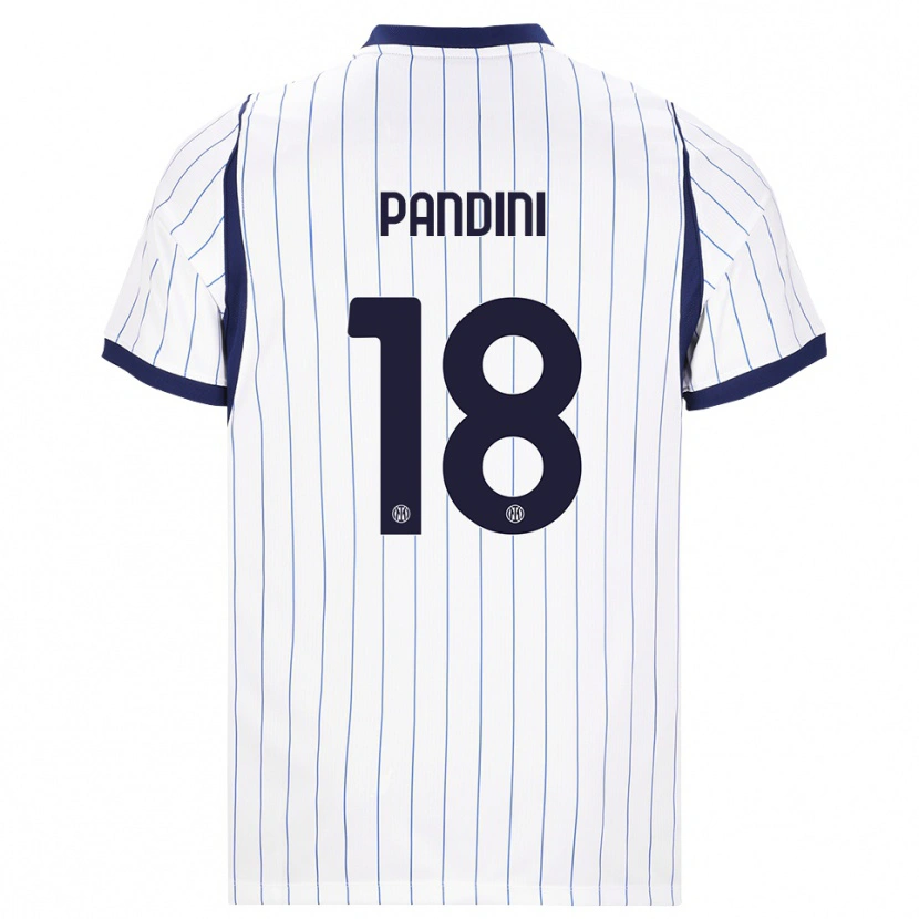 Danxen Women Marta Pandini #18 White Navy Blue Away Jersey 2026/27 T-Shirt