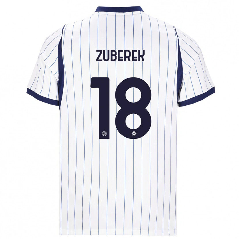 Danxen Women Jan Zuberek #18 White Navy Blue Away Jersey 2026/27 T-Shirt