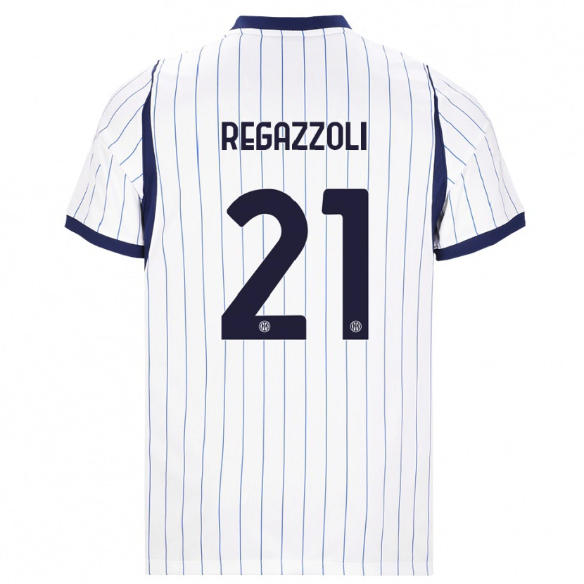 Danxen Women Alice Regazzoli #21 White Navy Blue Away Jersey 2026/27 T-Shirt