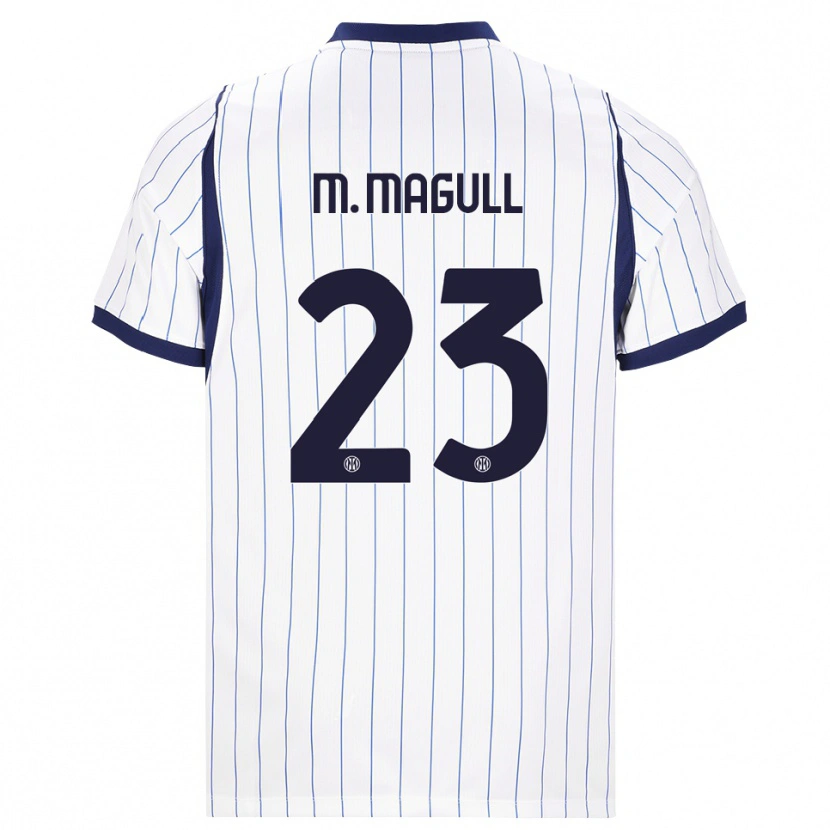 Danxen Women Lina Maria Magull #23 White Navy Blue Away Jersey 2026/27 T-Shirt