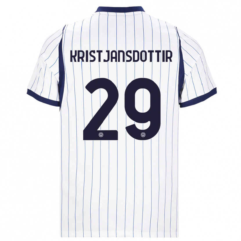 Danxen Women Anna Bjork Kristjansdottir #29 White Navy Blue Away Jersey 2026/27 T-Shirt
