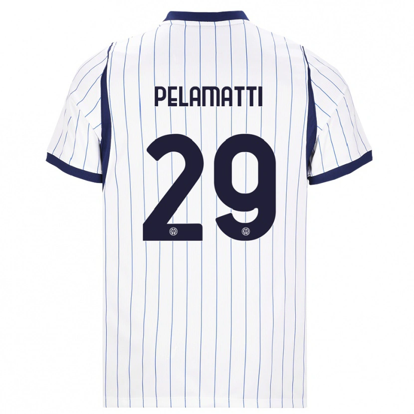 Danxen Women Andrea Pelamatti #29 White Navy Blue Away Jersey 2026/27 T-Shirt