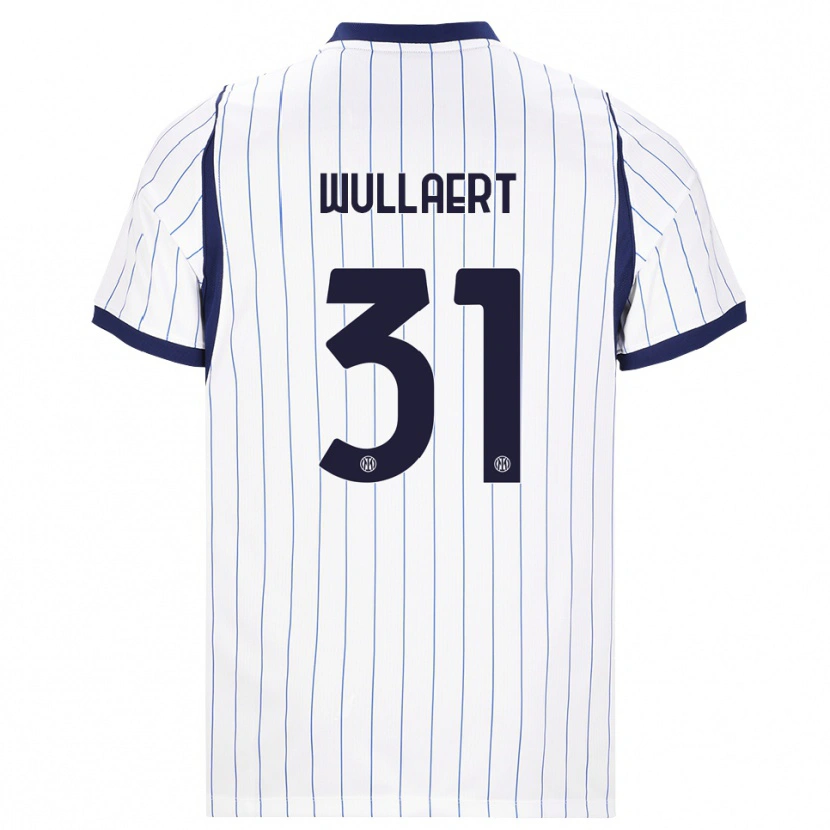 Danxen Women Tessa Wullaert #31 White Navy Blue Away Jersey 2026/27 T-Shirt