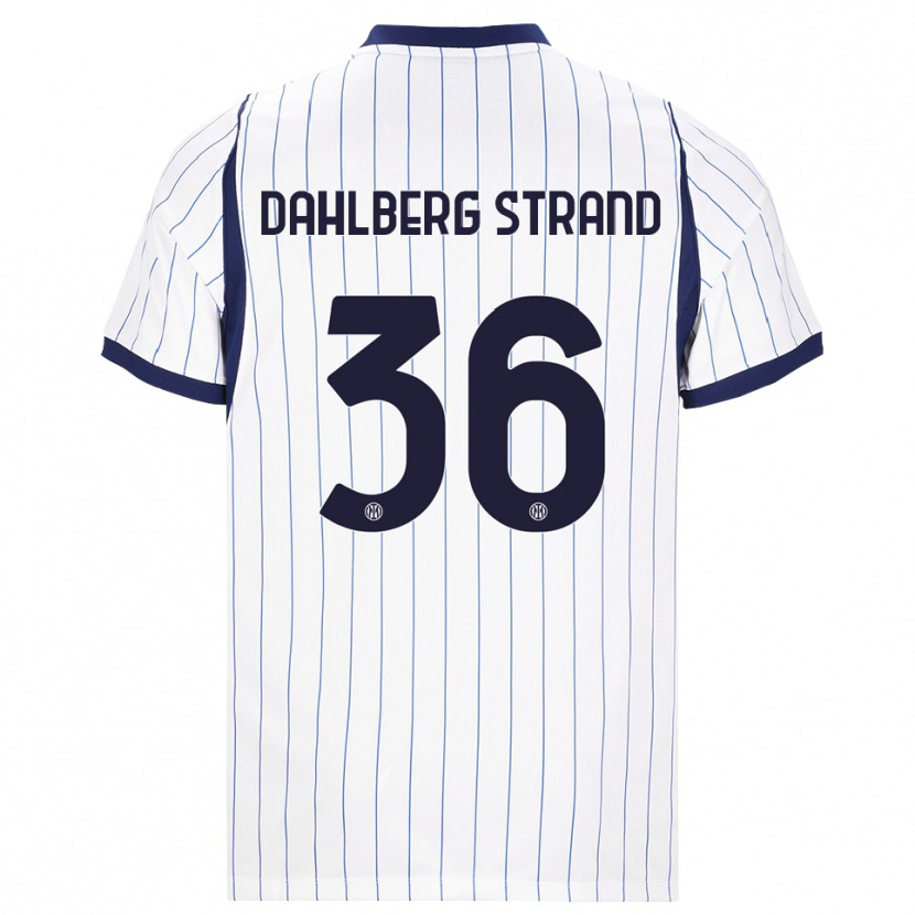 Danxen Women Jonas Dahlberg Strand #36 White Navy Blue Away Jersey 2026/27 T-Shirt