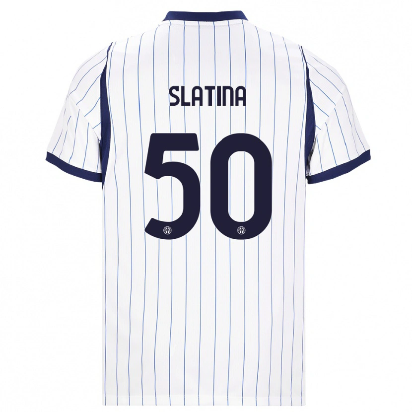 Danxen Women Duje Slatina #50 White Navy Blue Away Jersey 2026/27 T-Shirt